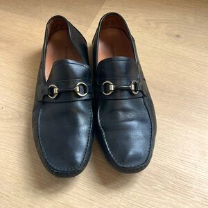 Magnanni Black Driving Shoes with Buckle